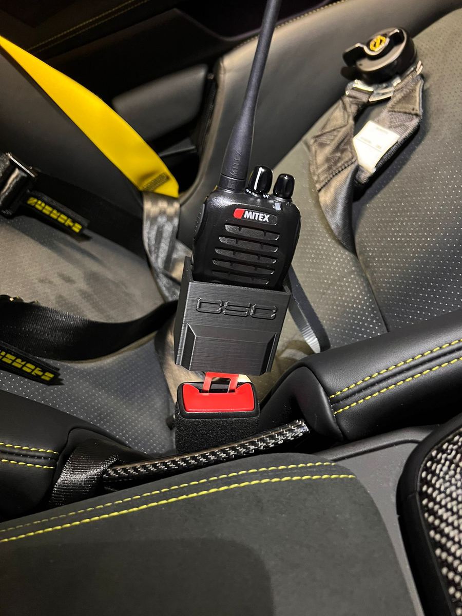 Mitex Radio Holder Seatbelt holder for a walkie talkie