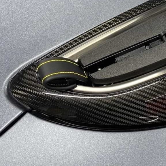 Spyder RS Roof Pull Loops Stitched pull loops for the 718 Spyder RS roof
