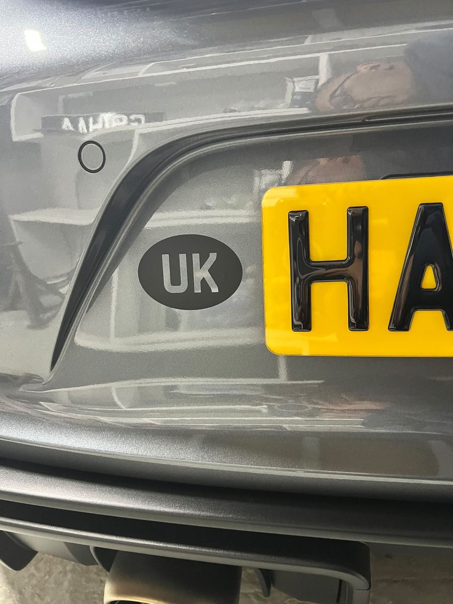 UK Identifier Decals See-through country identifier